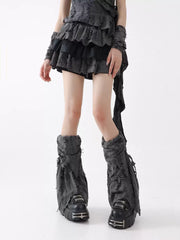 Distressed Ripped Leg Warmers product image 4