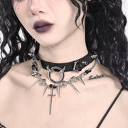 Gothic Punk Cross Snake Choker image 4
