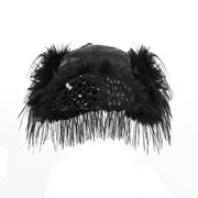 Gothic Faux Leather Furry Hat image 1