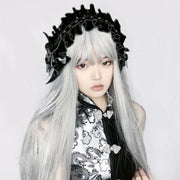 Gothic Punk Bow Faux Leather Hair Accessory image 4