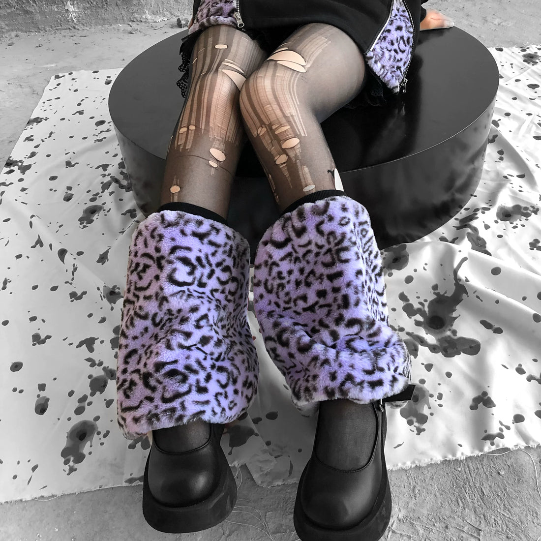 Punk Harajuku Furry Leg Warmers