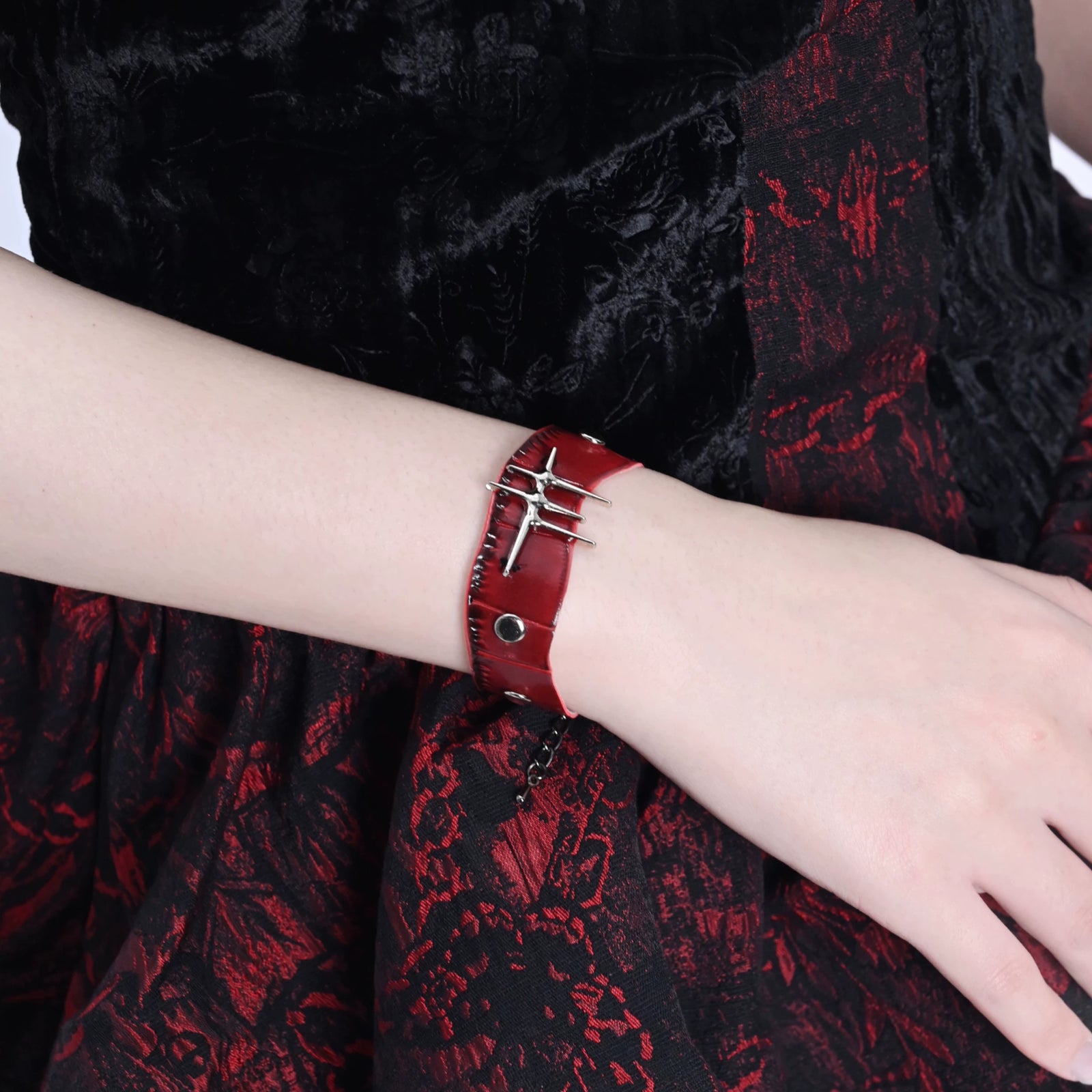 Gothic Punk Snake Faux Leather Bracelet image 5