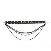 Gothic Punk Cross Faux Leather Choker image 1