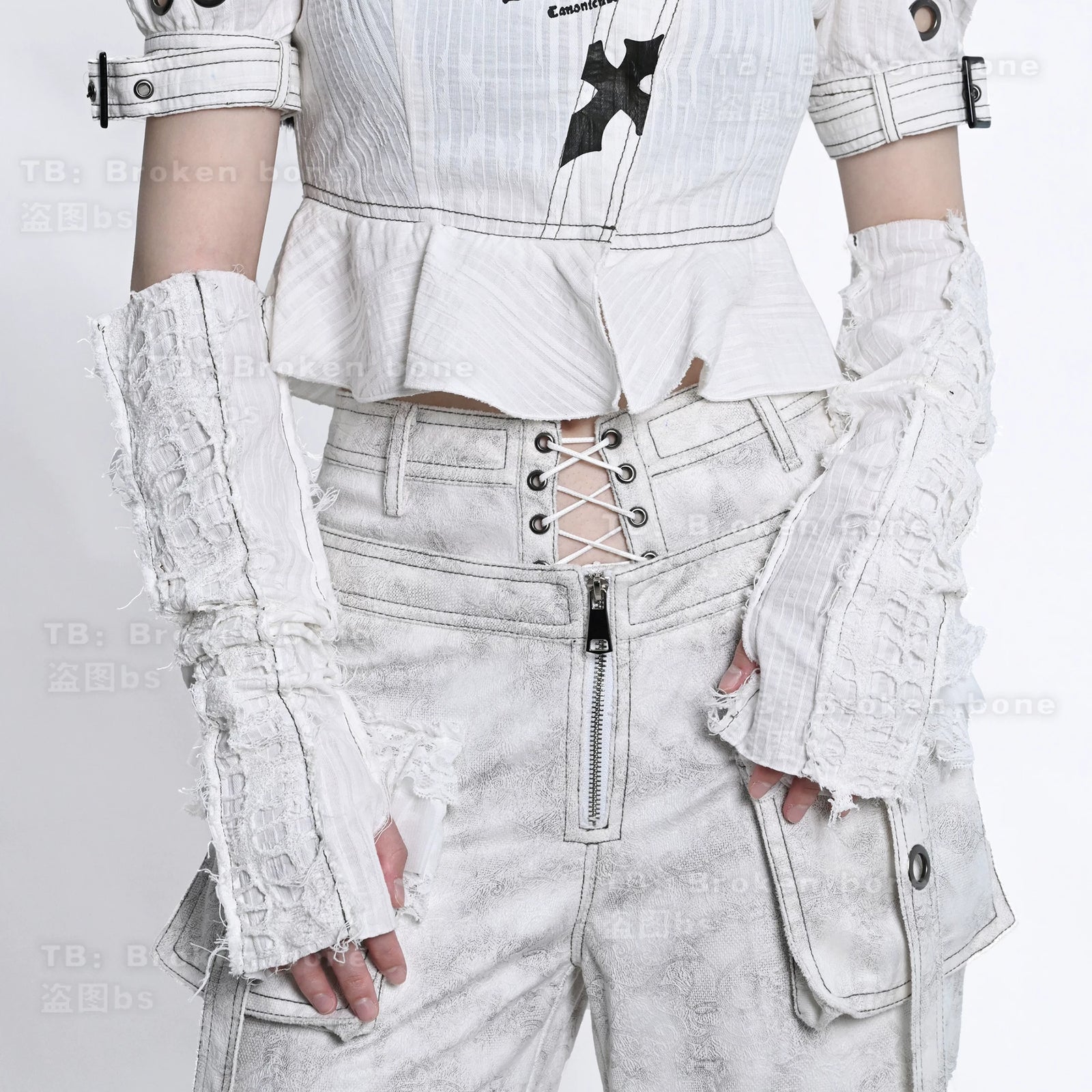 Punk Vintage Arm Warmers image 3