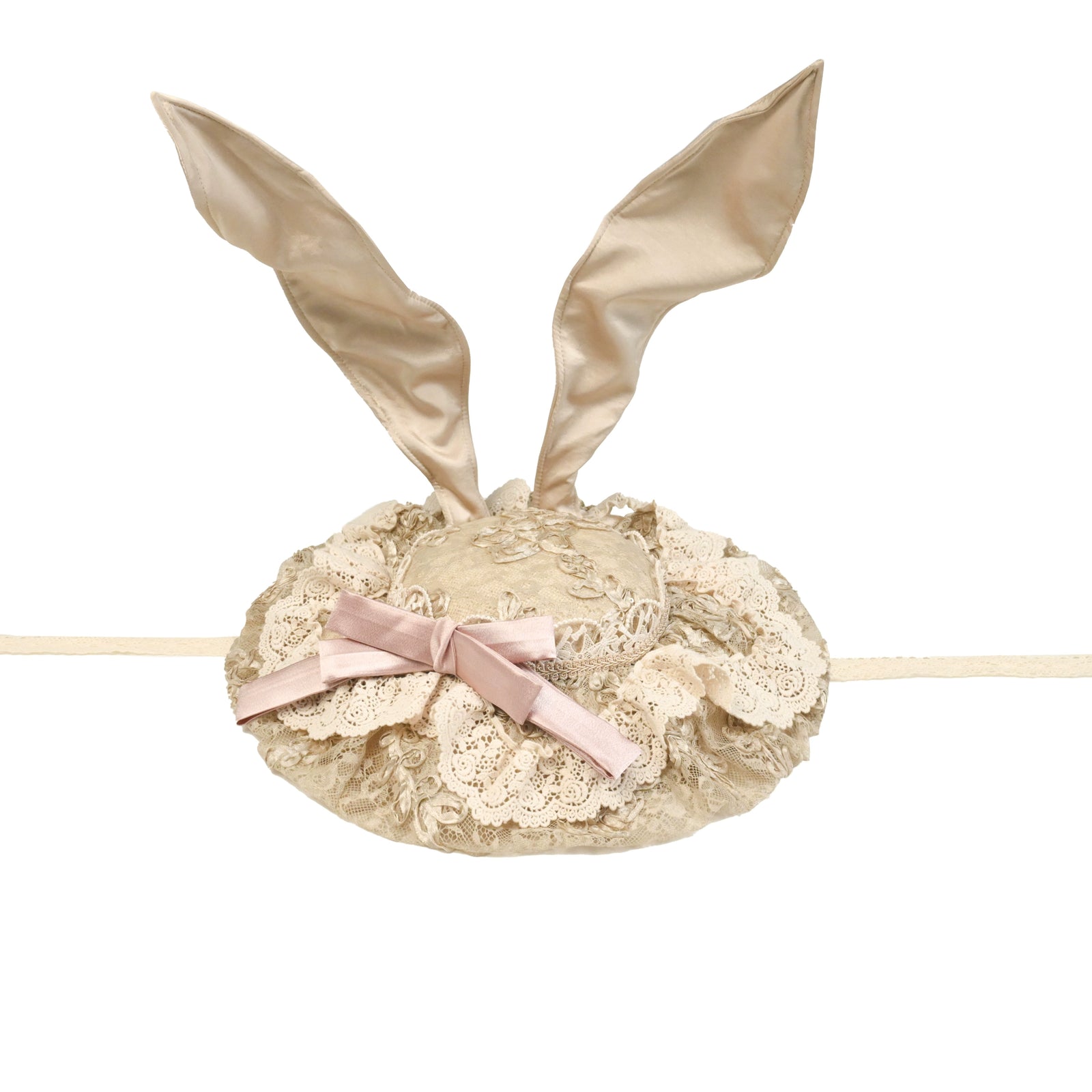 Vintage Lolita Bunny Ear Hat image 5