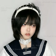 Gothic Punk Lace Cross Necklace image 5