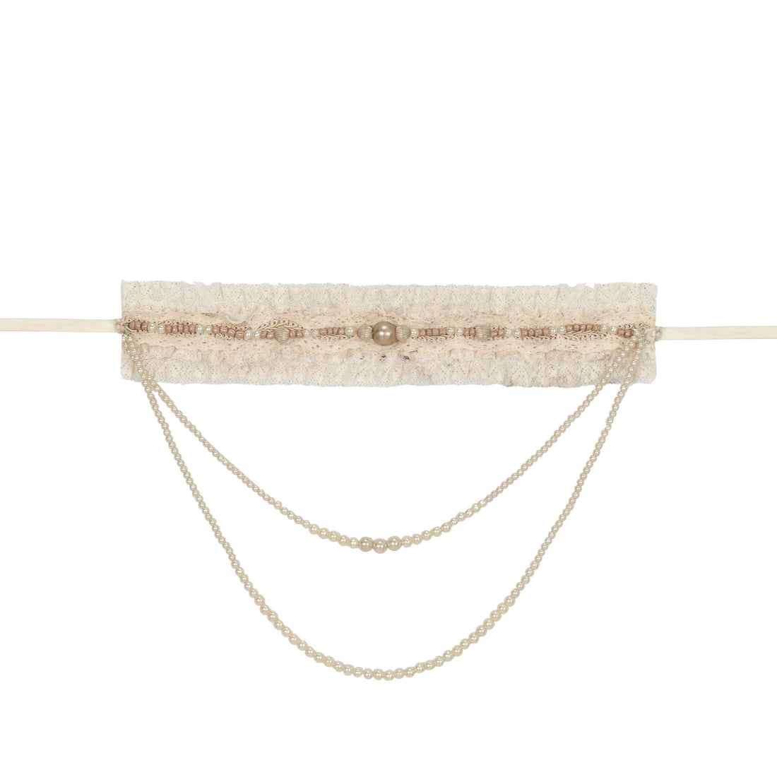Vintage Sweet Dark Lace Chain Necklace