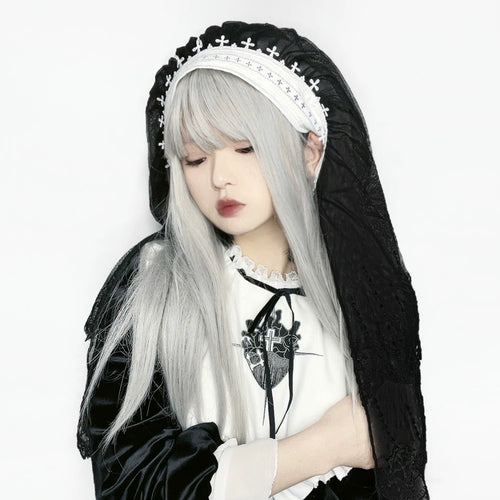 Gothic Lace Cross Accessory image 2