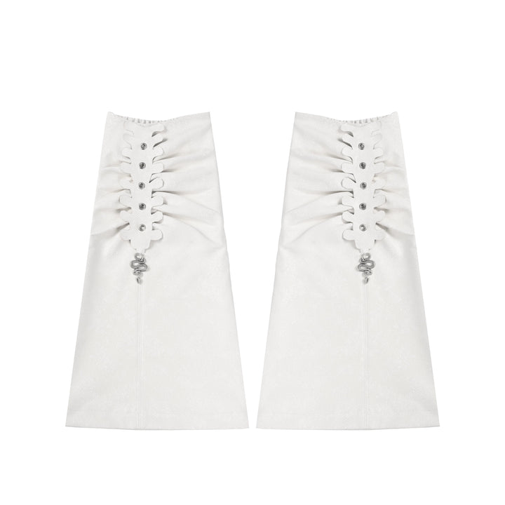Snake Faux Leather Leg Warmers