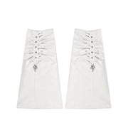 Sweet Dark Cross Snake Faux Leather Hair Clip image 2
