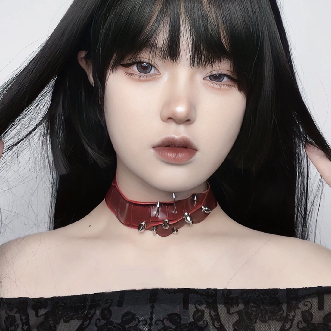 Gothic Punk Snake Faux Leather Choker