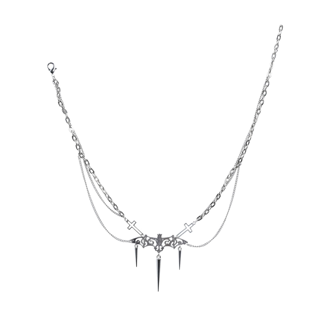 Punk Cross Chain Necklace
