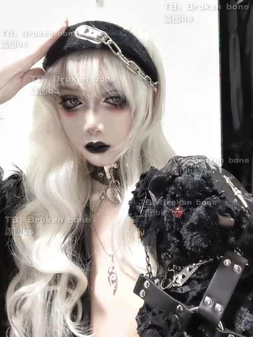 Gothic Furry Chain Headband image 2