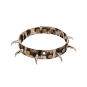 Punk Vintage Faux Leather Spike Choker image 1