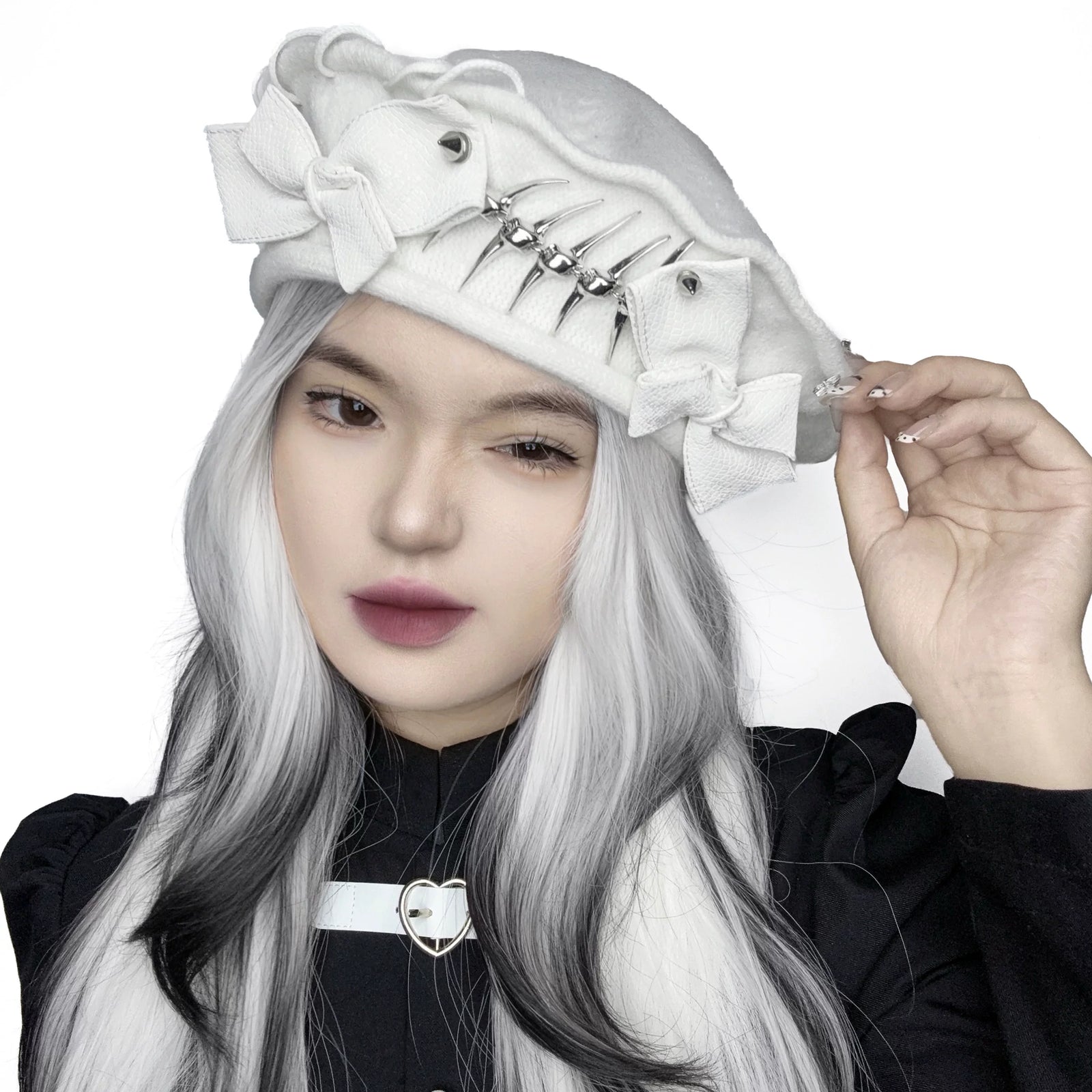 Sweet Dark Bow Hair Accessory image 4