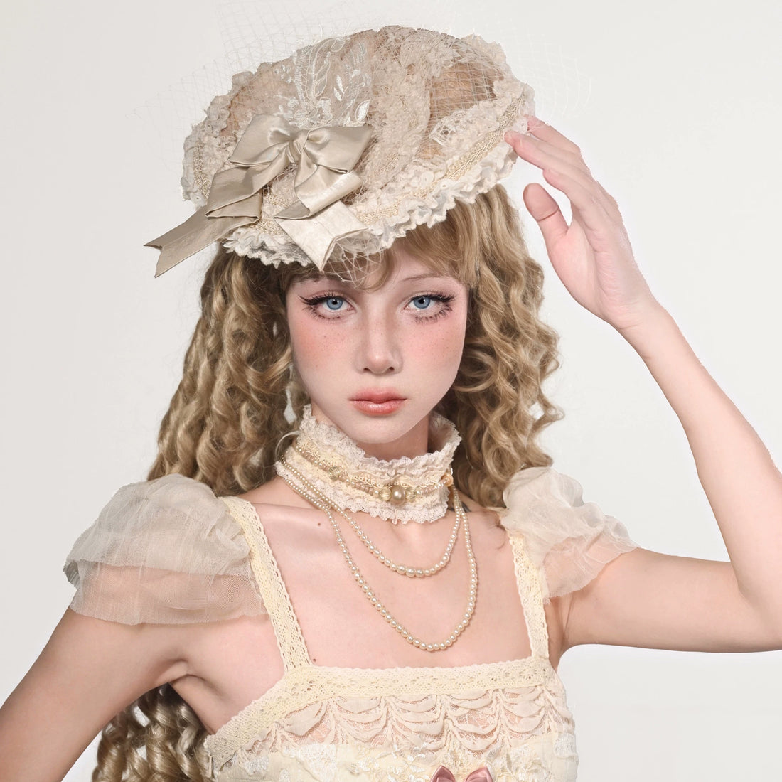 Lolita Vintage Sweet Dark Bow Hair Accessory