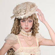 Lolita Vintage Sweet Dark Bow Hair Accessory image 5