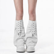 Snake Faux Leather Leg Warmers image 4