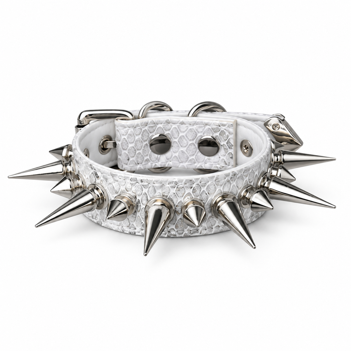 Spiked Snake-Embossed Punk Wrist Cuff product image 7