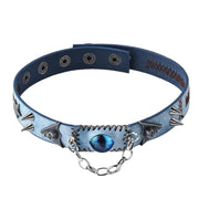Demon Eye Chain Spike Gothic Choker product image 2