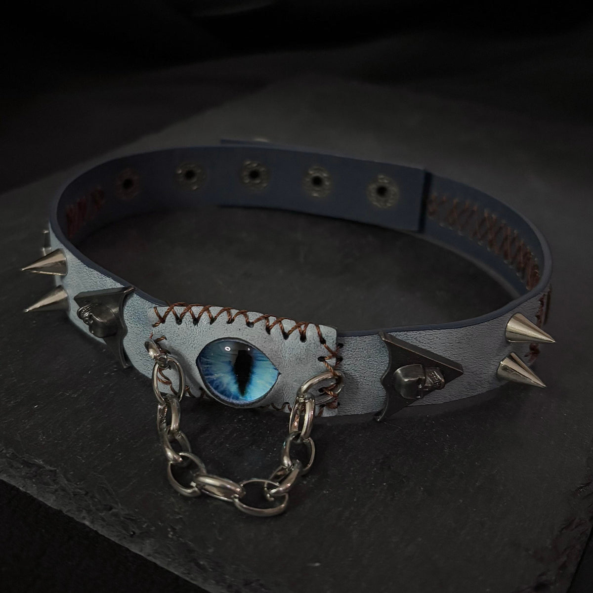 Demon Eye Chain Spike Gothic Choker product image 4