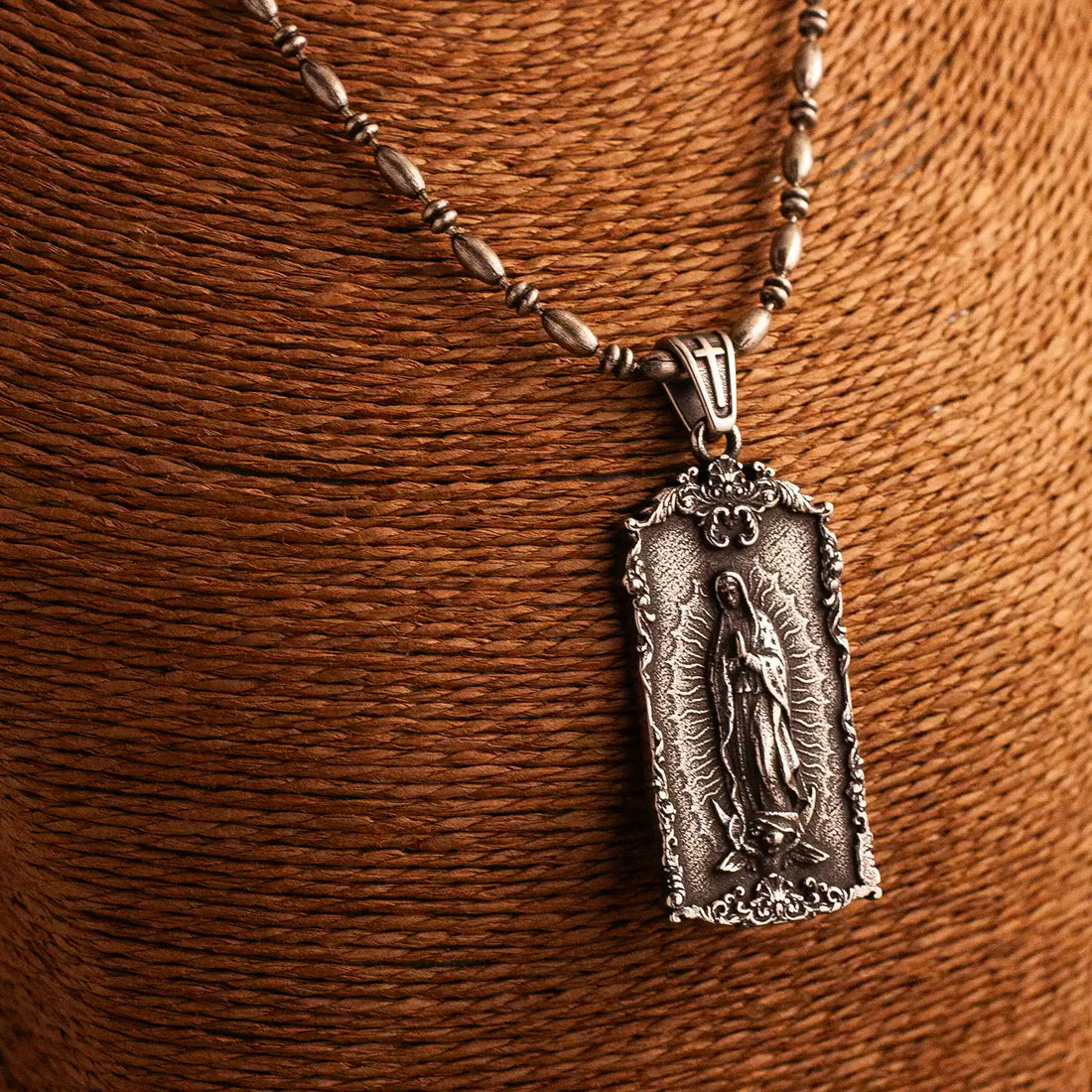guadalupe double sided pendant image 1