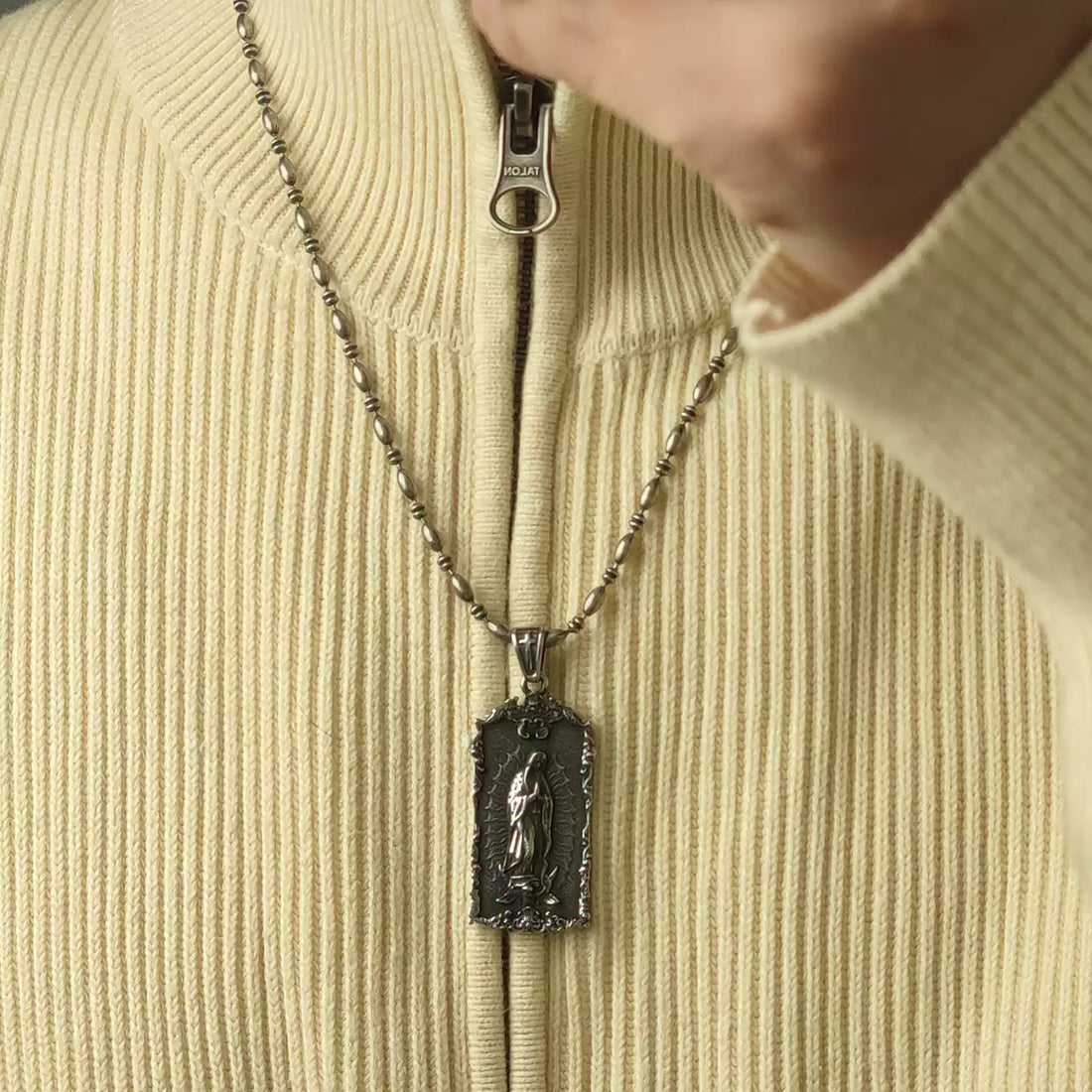 guadalupe double sided pendant image 5