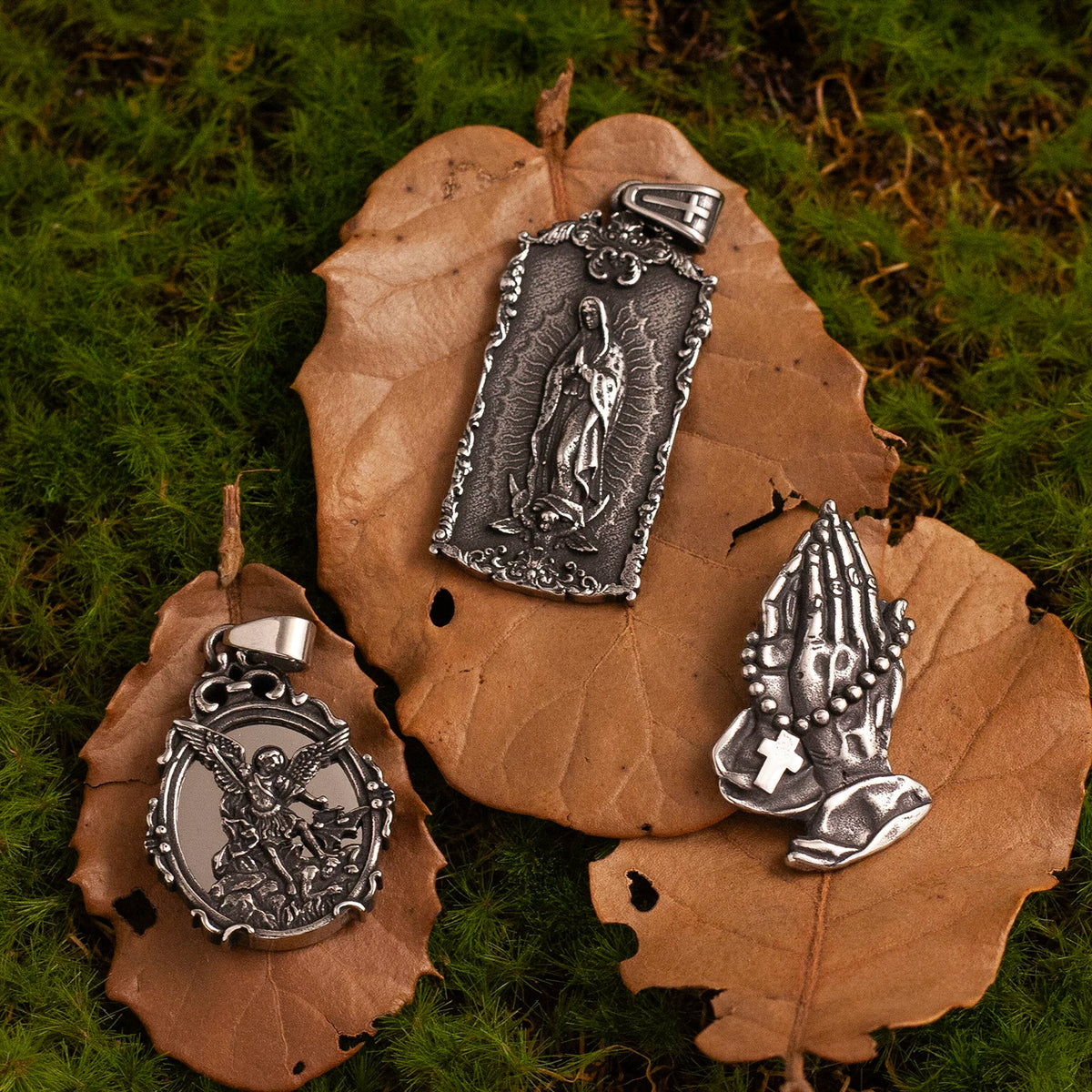 guadalupe double sided pendant image 7
