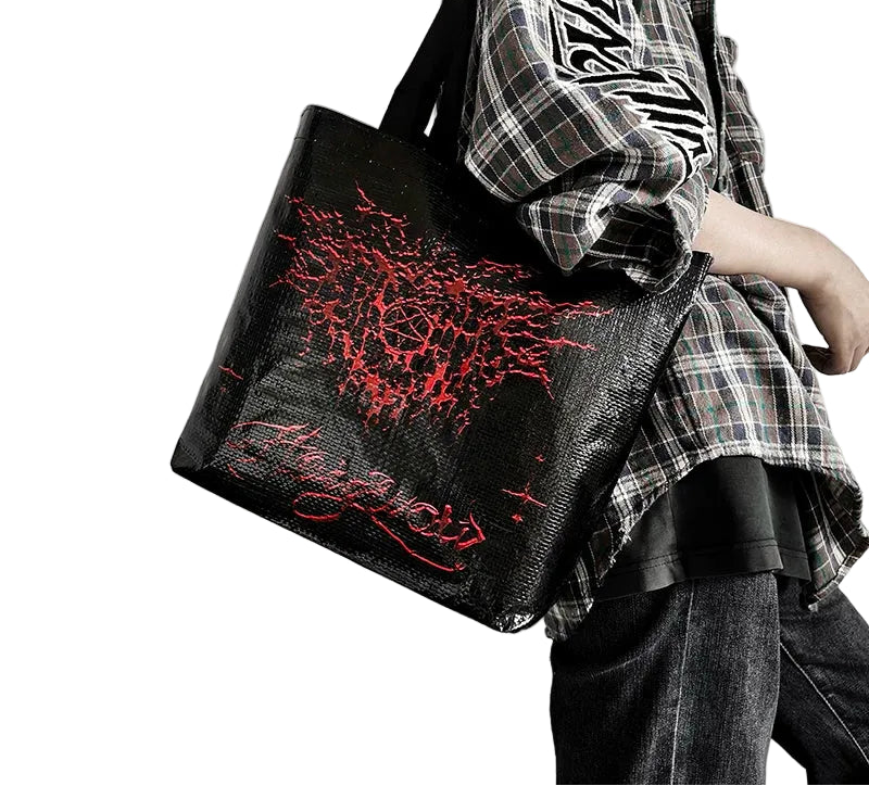 Metal Record Woven Shopping Tote product image 2