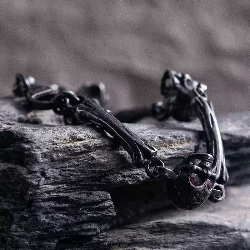 oz dark bone skull bracelet image 2