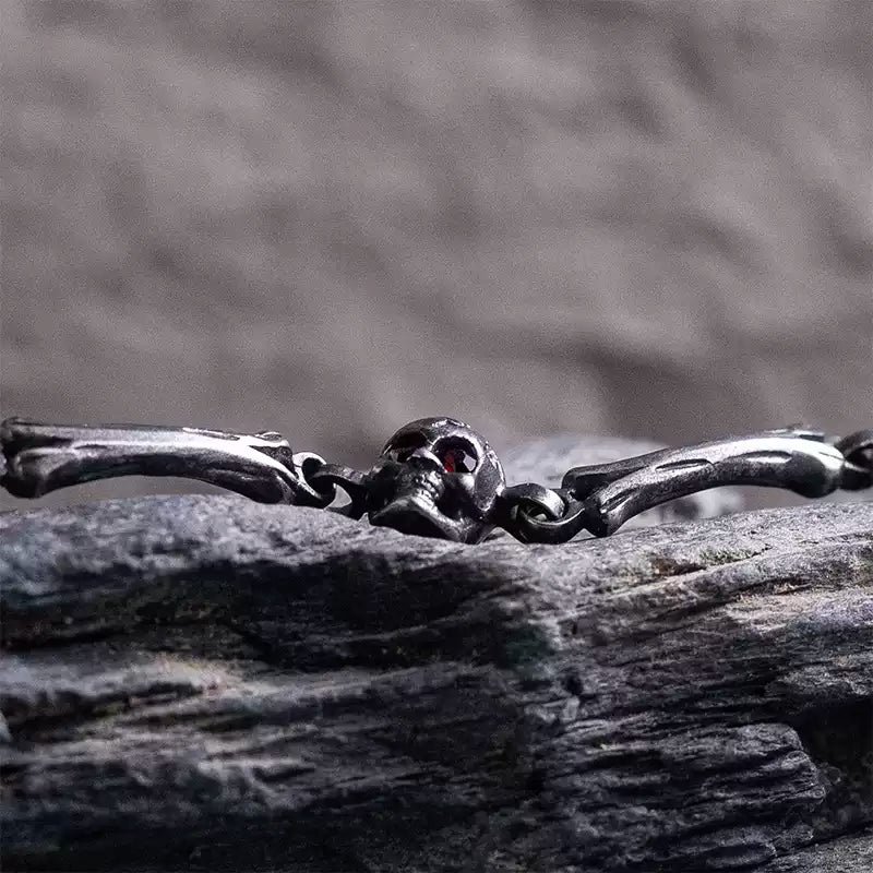 oz dark bone skull bracelet image 5