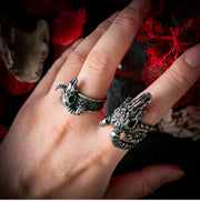 Demon Goat Skull Gothic Ring product image 4