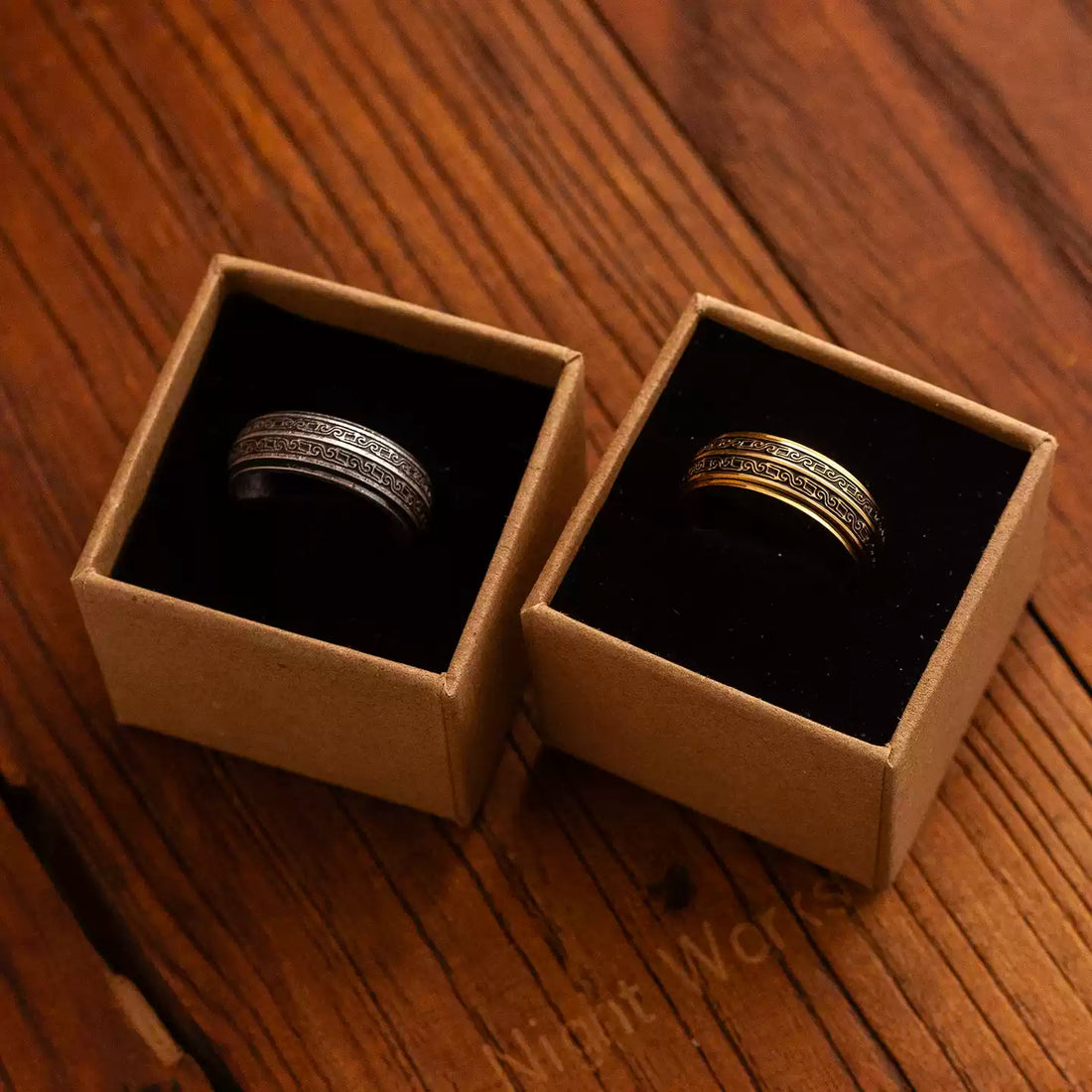 Endless Thundercloud Spinner Ring detail view