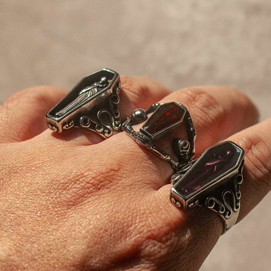 Vampire Coffin Gothic Ring product image 4
