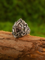 Templar Ruby Cross Signet Ring product image 4
