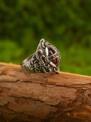 Templar Ruby Cross Signet Ring product image 5