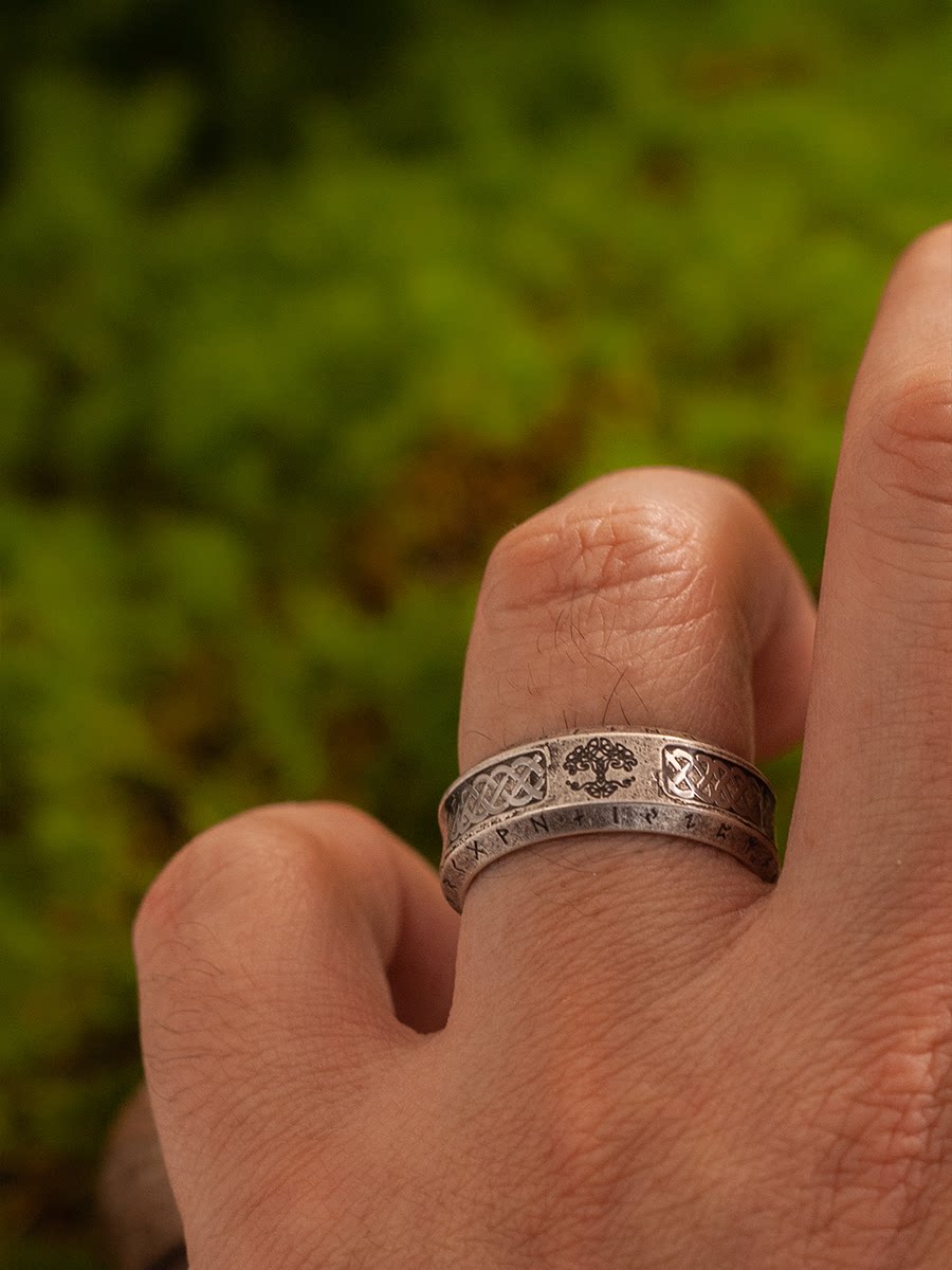 Yggdrasil Tree of Life Viking Ring alternative model view