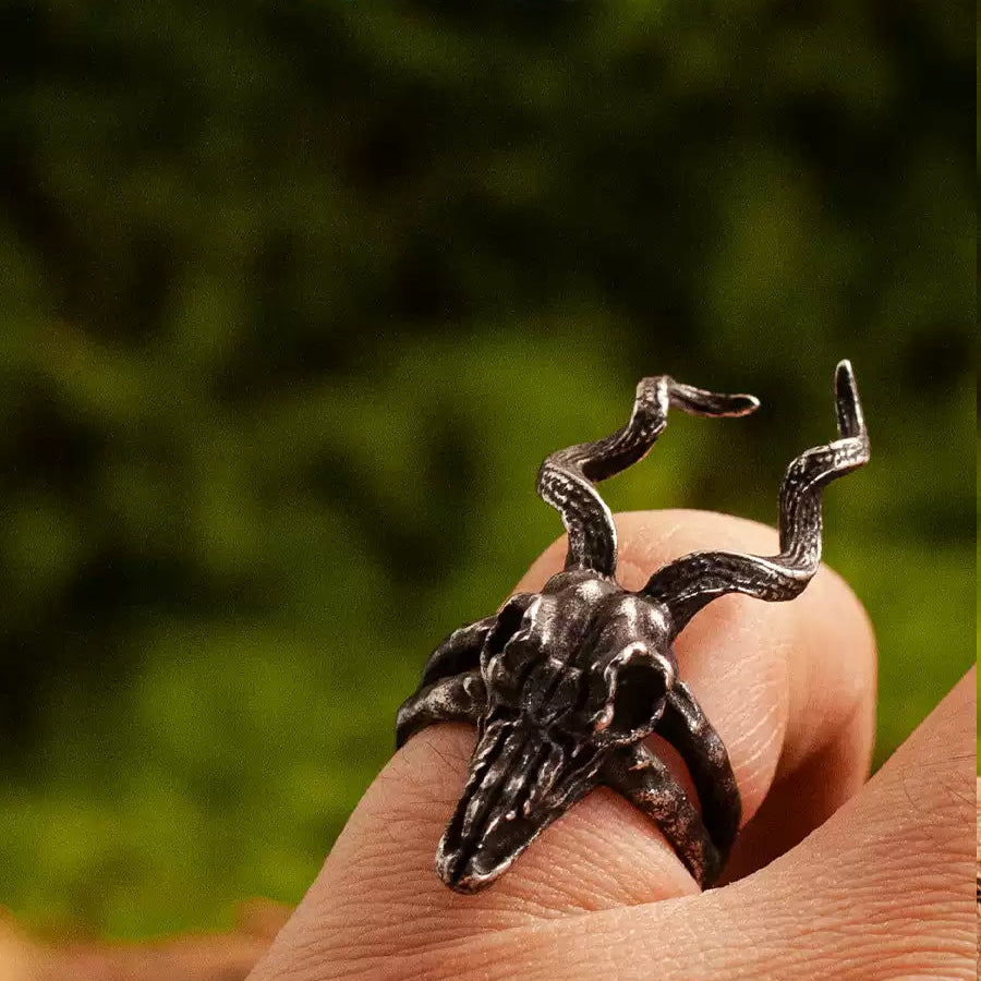 Deer Skull Gothic Ring product image 2