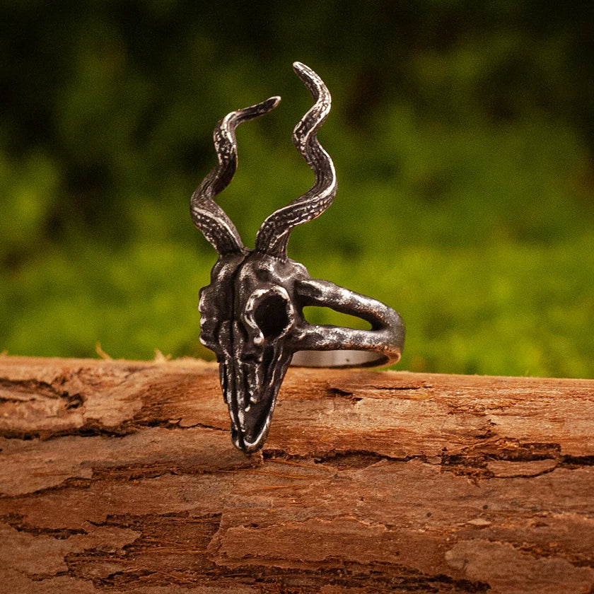 Deer Skull Gothic Ring product image 5