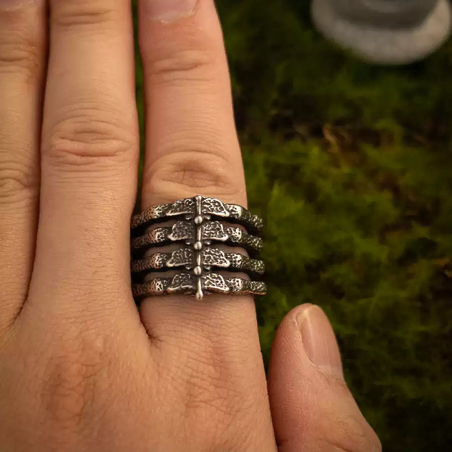 Hell Armor Ribcage Skull Ring product image 4