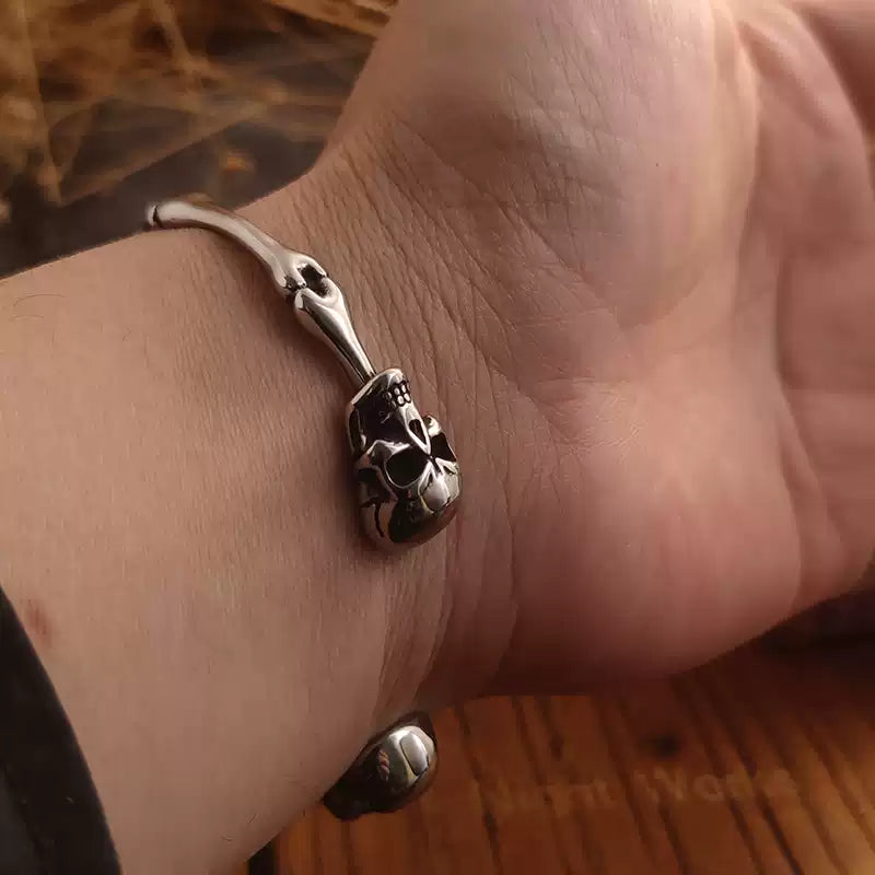 Twin Killers Skull Bone Cuff Bracelet product image 2