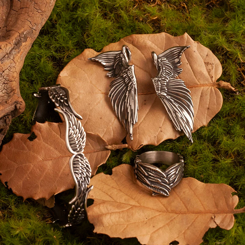 Sacred Love Angel Wing Pendant Necklace product image 5
