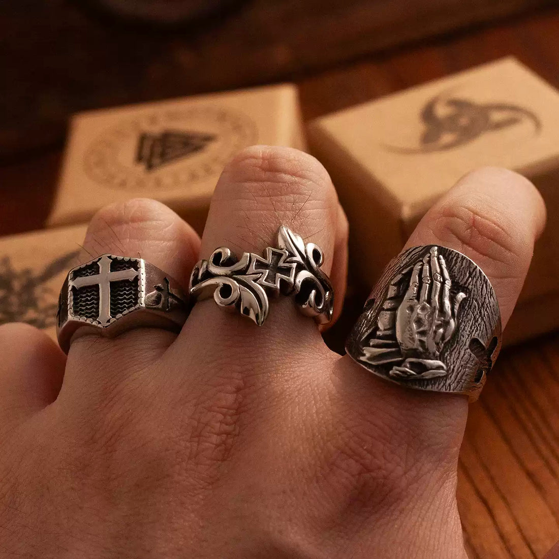 Sacred Sigil Iron Cross Ring alternative model view