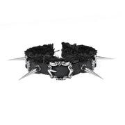 Gothic Snake-Textured Spiked Cross Choker product image 1