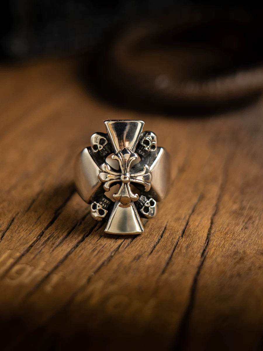Medieval Cross Knight Signet Ring product image 2