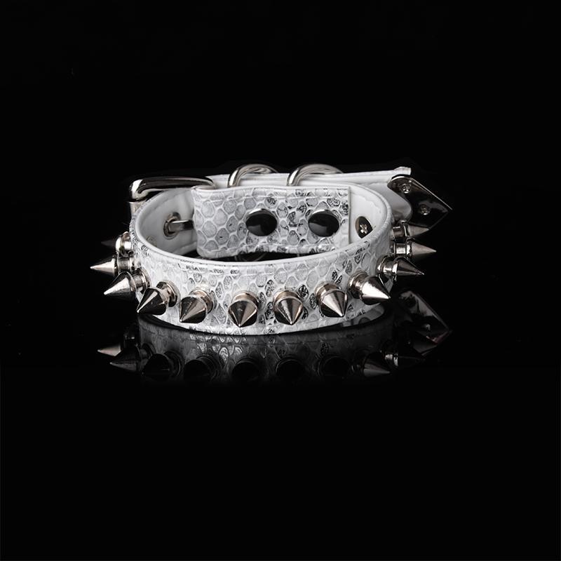 Spiked Snake-Embossed Punk Wrist Cuff product image 6