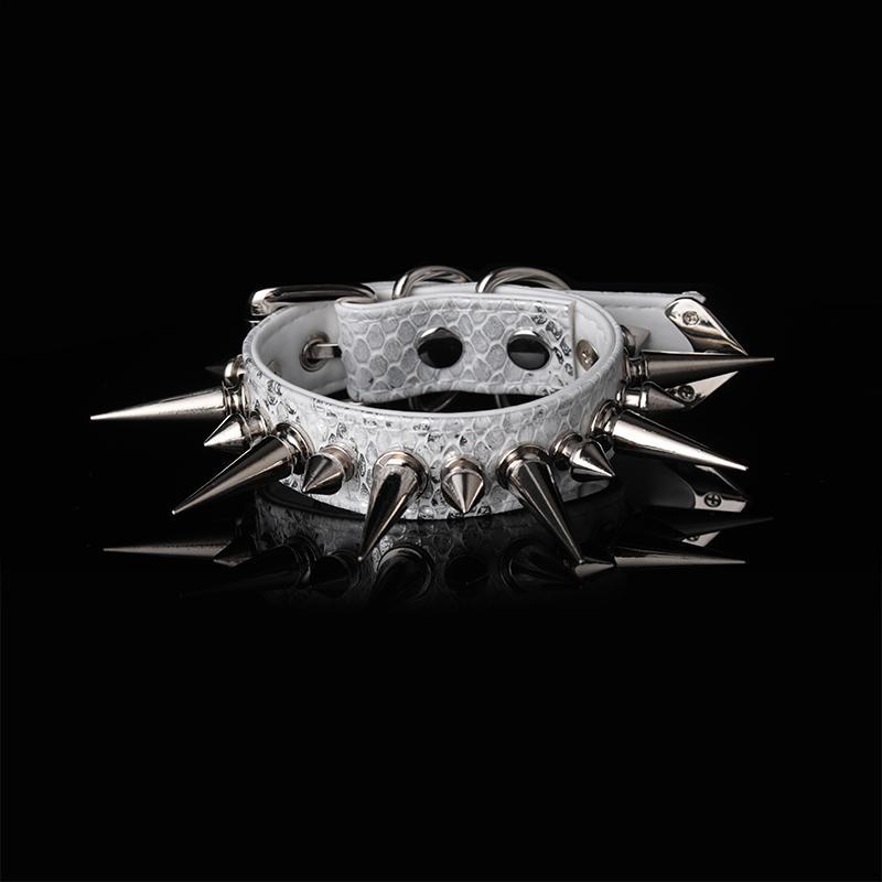 Spiked Snake-Embossed Punk Wrist Cuff product image 5