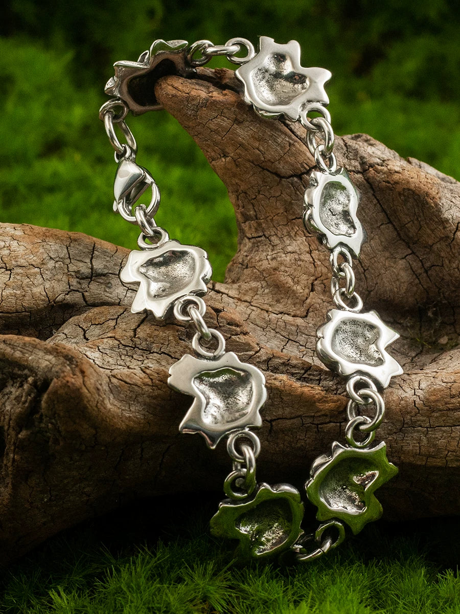 rock rose titanium steel bracelet image 7