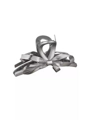 silver bow claw clip image 1