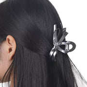 silver bow claw clip image 2